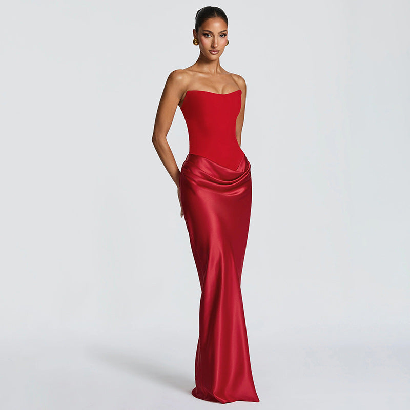 The Noire Ribbon Gown