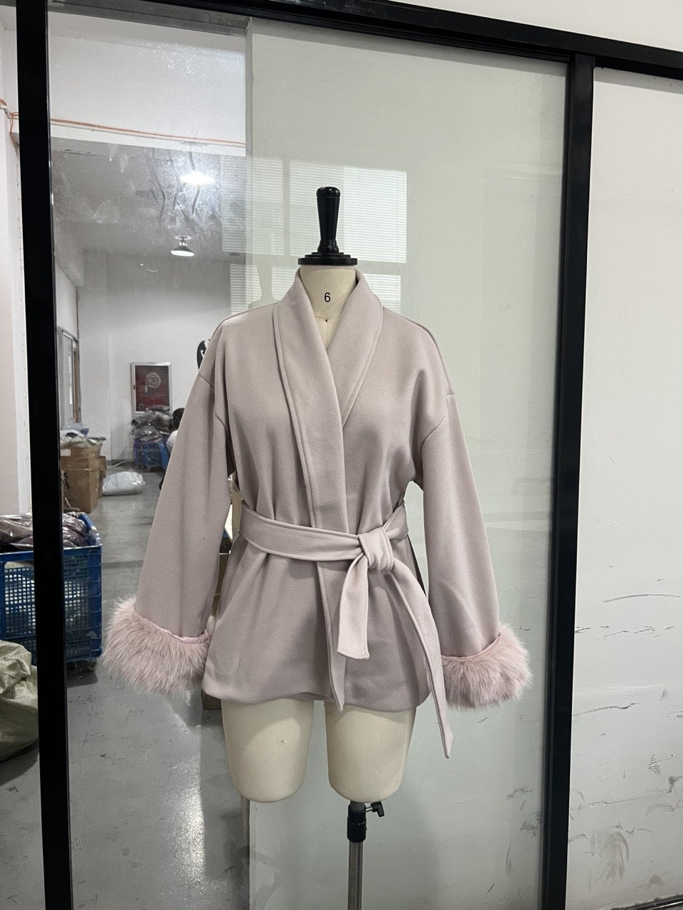 The Atelier Plush Trim Coat