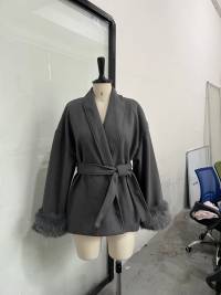 The Atelier Plush Trim Coat
