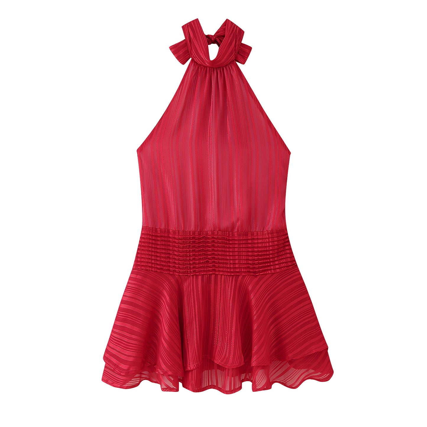 The Atelier Satin Halter Dress