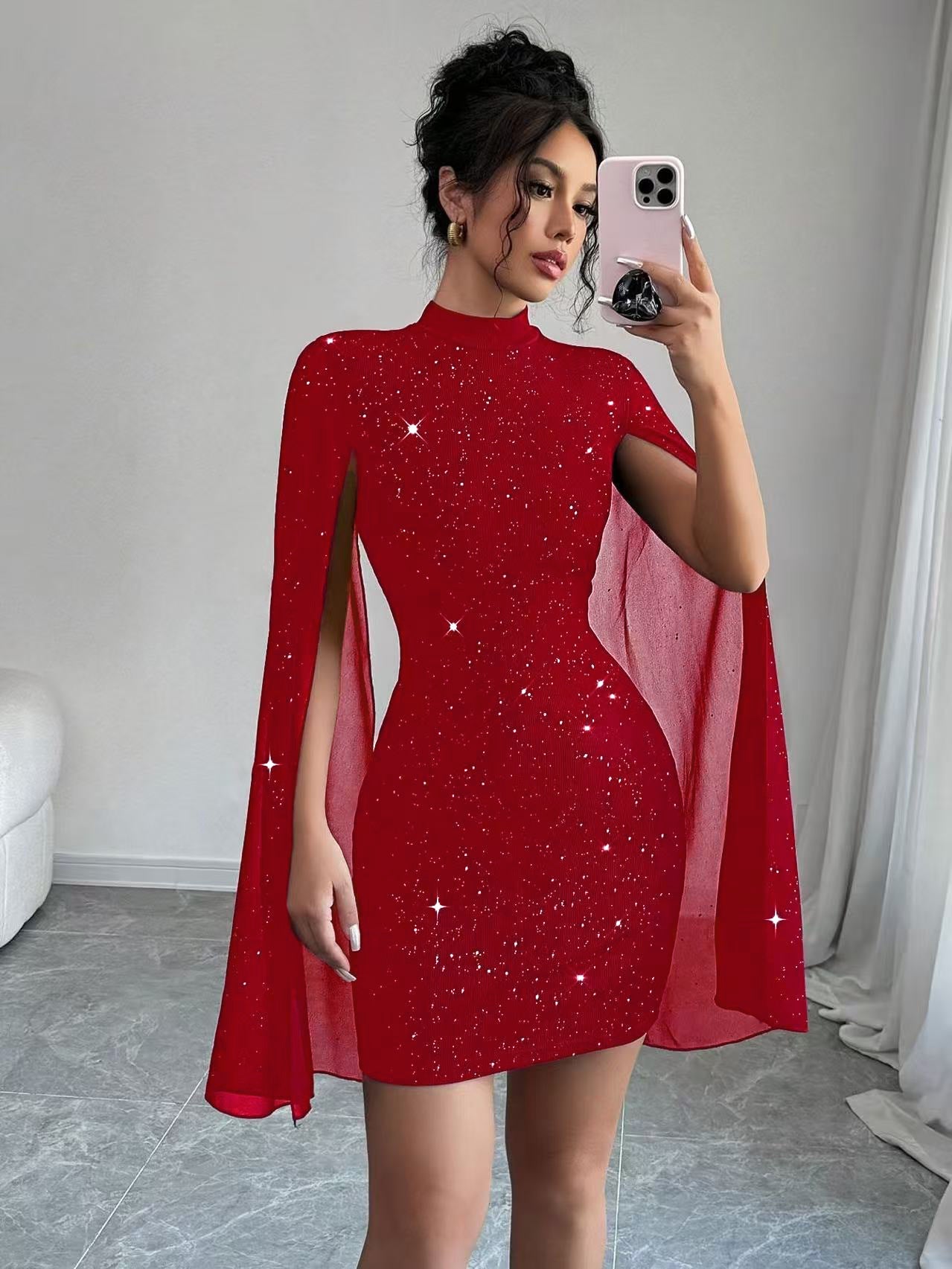 The Vesper Cape Dress