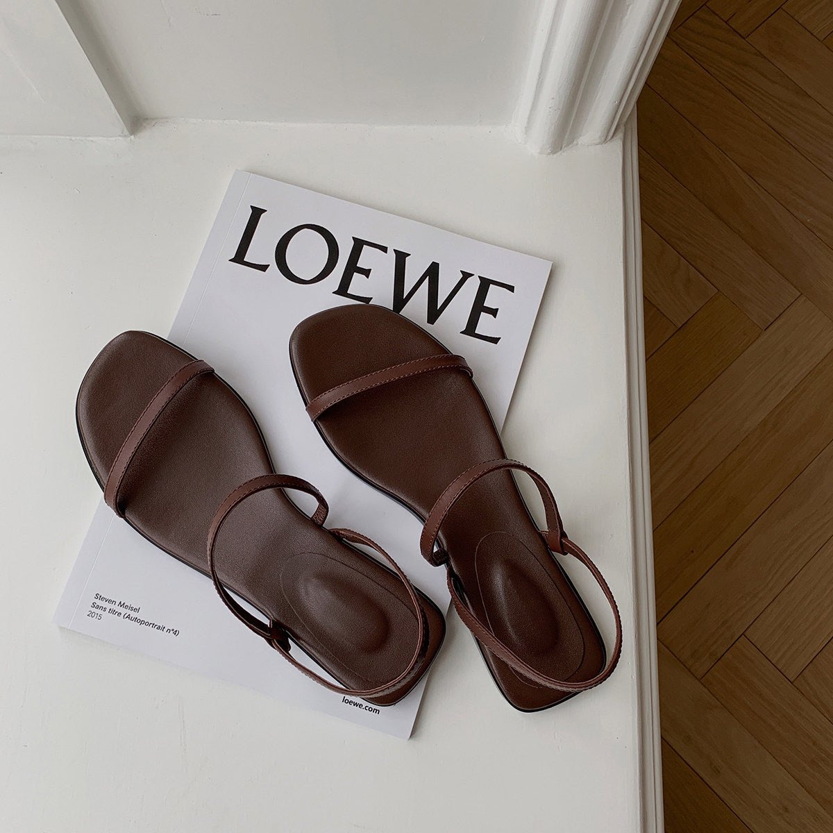 The Capri Leather Slide