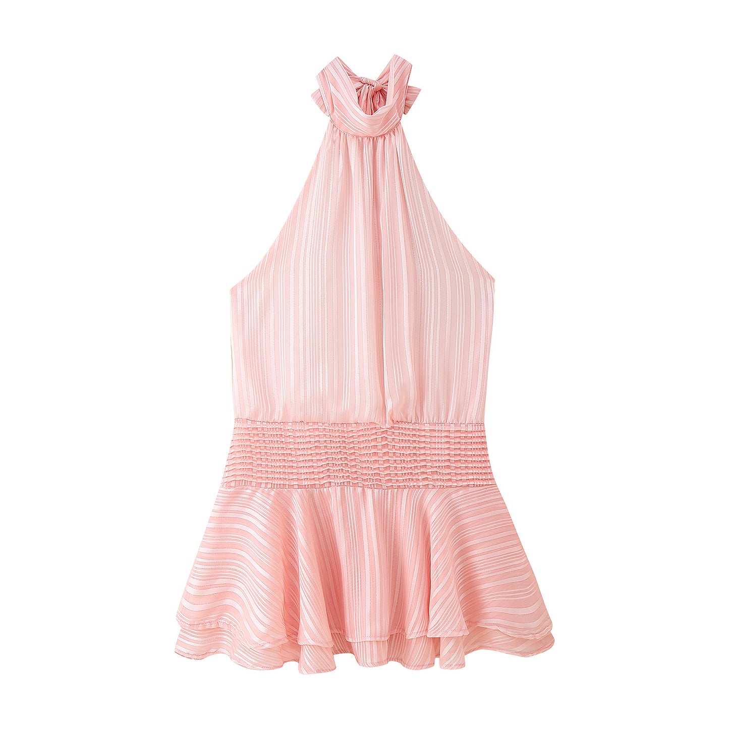 The Atelier Satin Halter Dress