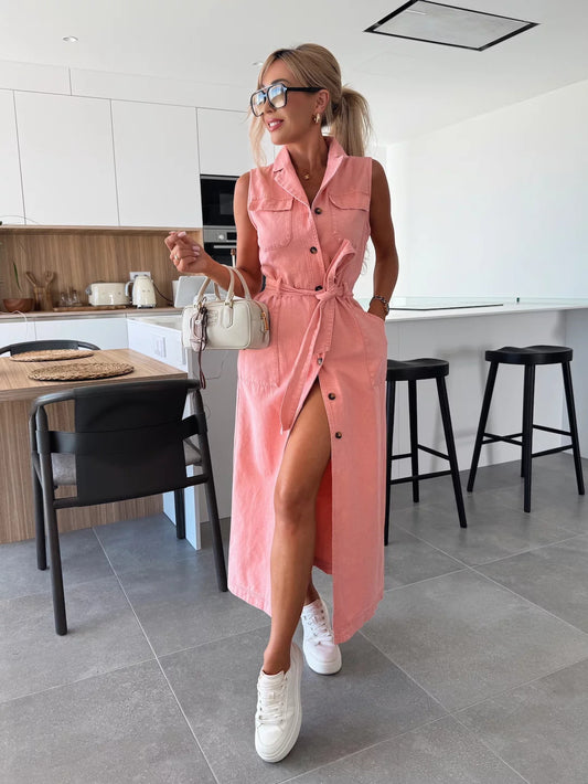 The Avenue Denim Midi