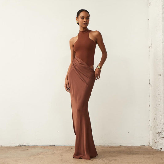 The Amara Cut-Out Column Gown