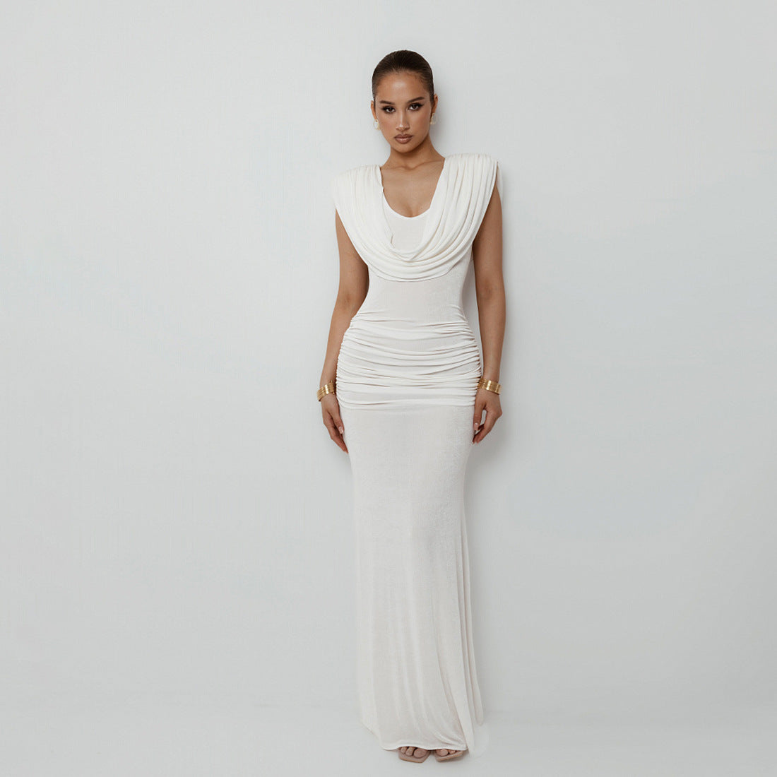 The Atelier Cowl-Neck Gown