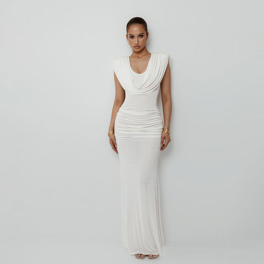 The Atelier Cowl-Neck Gown