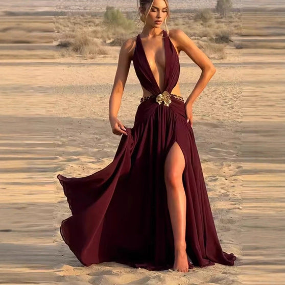 The Aurelia Halter Gown