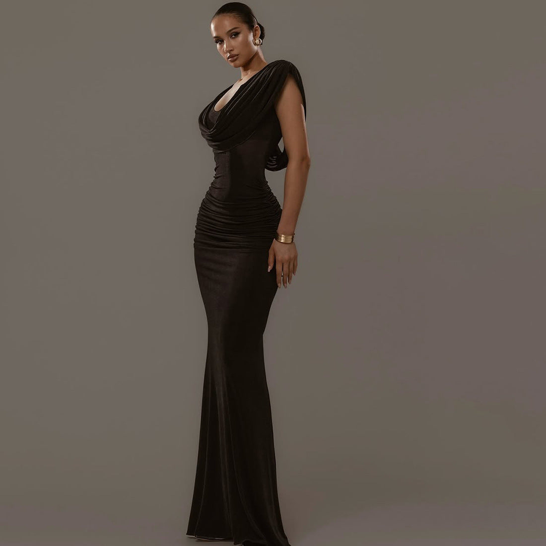 The Atelier Cowl-Neck Gown