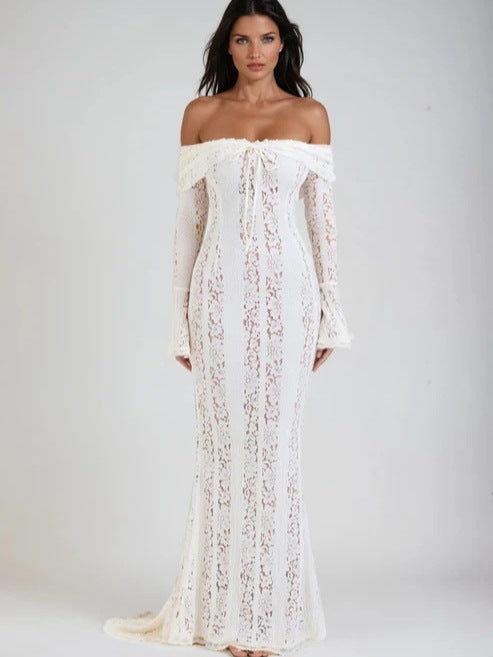 The Luminary Lace Column Gown